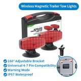 AgriEyes T312|T033| T28|T212 Halo Wireless Trailer Lights Kit – Portable, Magnetic, Rechargeable LED Tow Lights