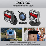 AgriEyes T312|T033| T28|T212 Halo Wireless Trailer Lights Kit – Portable, Magnetic, Rechargeable LED Tow Lights