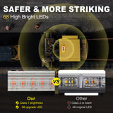 AgriEyes W230B App Control Wireless Magnetic Strobe Light Bar