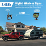 AgriEyes Flagship Wired Backup Camera（include 1 Camera） – 4 Inputs, Night Vision, IP69K, Audio, Split-Screen & More