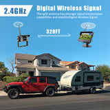 AgriEyes Flagship Wired Backup Camera（include 1 Camera） – 4 Inputs, Night Vision, IP69K, Audio, Split-Screen & More