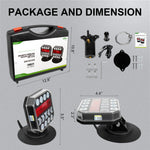 AgriEyes T312|T033| T28|T212 Halo Wireless Trailer Lights Kit – Portable, Magnetic, Rechargeable LED Tow Lights