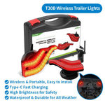 AgriEyes T312|T033| T28|T212 Halo Wireless Trailer Lights Kit – Portable, Magnetic, Rechargeable LED Tow Lights