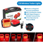 AgriEyes T312|T033| T28|T212 Halo Wireless Trailer Lights Kit – Portable, Magnetic, Rechargeable LED Tow Lights