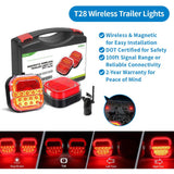 AgriEyes T312|T033| T28|T212 Halo Wireless Trailer Lights Kit – Portable, Magnetic, Rechargeable LED Tow Lights